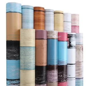 0.45*101m Colorful Striped Peel and Stick Wallpaper Self Adhesive Waterproof Removable Wall Sticker for Bedroom Living Room