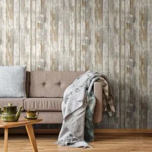 0.45*10m Waterproof Vintage Wood Self Adhesive Wallpaper Peel and Stick Wall Covering for Bedroom Home Furniture Renovation