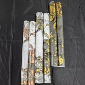 0.45M Width Golden Marble Design PVC Self-Adhesive Wallpaper for Bedroom Hotel Home Wall Decor