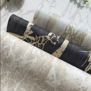 1.06m Big Size 3D Modern Design Embossed PVC Wallpaper for Interior Decoration