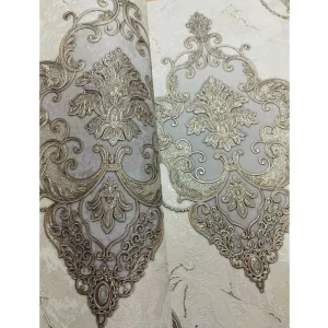 1.06m Modern Wallpaper Pvc Wall Paper Design Home Decor Wallpaper Bedroom Living Room Luxury Damask Wallpaper