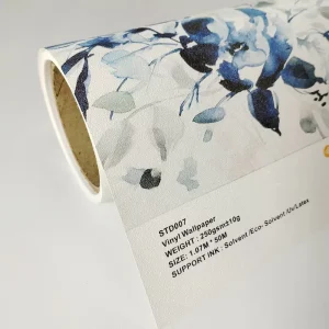 1.07m Width 250g Non Woven Vinyl Material Printable Wallpaper Blank Rolls