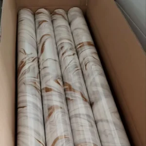 1.2*3m Adhesive Modern Marble PVC Waterproof Eco friendly Vinyl Wallpaper Rolls for Bathroom Bedroom