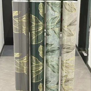 1.2m*3m Durable Glossy Marble Foil Waterproof Wallpaper Roll 60cm*3m Adhesive Sticker for Bathroom and Gym
