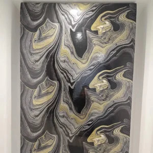 1.2m *3m Modern PVC Marble Foam Wallpaper Rolls Self-Adhesive Waterproof Eco-friendly Mould-Proof Gym Hall Bathroom Bedroom