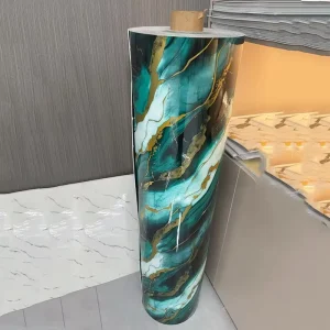 1.2m X 3m Vinyl Foam Roll Foil Peel Stick Modern Design Detachable Wallpaper for Kitchen Hotel Marble Wall Decoration