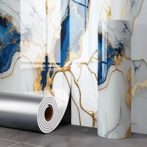 1.2x3m Thicken 3D Wallpaper for Home Office Walls Decoration Marble Tile Sheet Wall Panel Sheet Peel and Stick Wallpaper