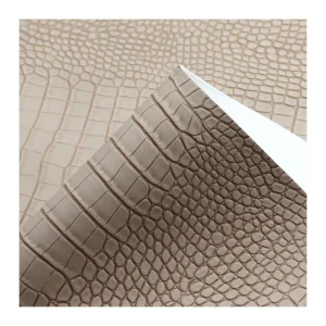 1.3mm Crocodile Leather Wallpaper Embossed Synthetic Leather Vinyl PVC Fabric for Upholstery Furniture Sofa Bags Handbags