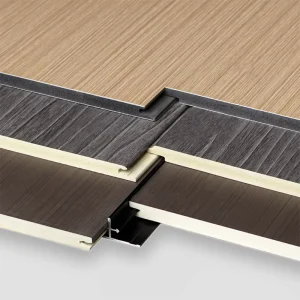 1220*24440*5MM Bamboo Wood Veneer PVC Flexible Bamboo Charcoal PVC Wall Panel