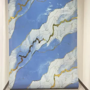 122cm*50m Modern Waterproof Eco friendly Adhesive Gilding Marble Wallpaper for Kitchen Bedroom Living Room Hall Home Decor