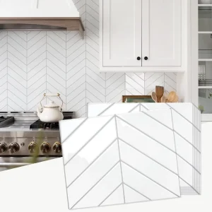 12in*12 Inch Peel and Stick Wall Tiles Backsplash for Kitchen and Bathroom 3D Subway Tiles Self Adhesive Tile Stickers