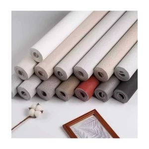 137cm Width PVC Waterproof Fabric Backed Vinyl Wallpaper for Commercial Hotels Textile Wall Covering