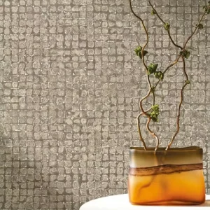 180g Nonwoven Wallpaper Roll Green Fabric Texture Wall Covering 1.06x10m Home Hotel Interior Decoration