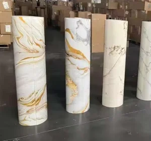 2.2mm PVC Self-adhesive Marble Wallpaper Decorative Wall Film Vinyl Sticker Roll Wallpaper Waterproof Non-bubble Home Wall Paper