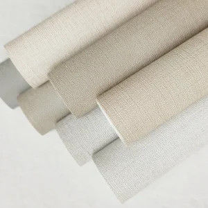 2.8 m Wide PVC Seamless Wall Cloth Customized with Flame Retardant Fabric Backing Vinyl 1.37 m Wide Wallpaper