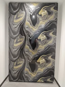 2.8m 3m Fireproof High Glossy Soft Marble Wall Ceramic Tiles Flexible Peel and Stick Adhesive Vinyl Marble Wall Tiles