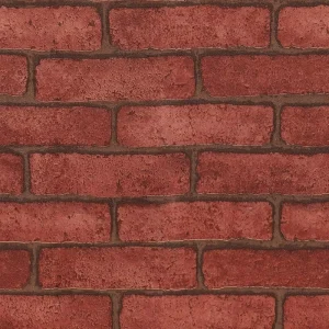 23.62X197Inch Low Moq Red Brick Wallpaper 3D Waterproof PVC Vinyl Wall Stickers Peel and Stick Wallpaper Roll for Home Decor