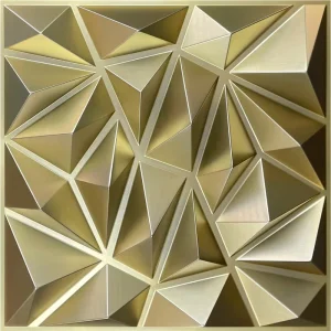 30*30cm PVC 3D Golden Wall Panel Eco Friendly Wallpaper for Interior Wall Decor Ceiling Decoration
