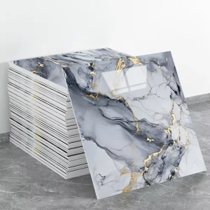 30cm*30cm European Geometric PVC Interior Marble Effect Wallpaper Peel Stick New Design for Office