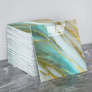 30x30cm Eco-Friendly Waterproof Heat Resistant Marble Tile Sticker Peel and Stick Panel