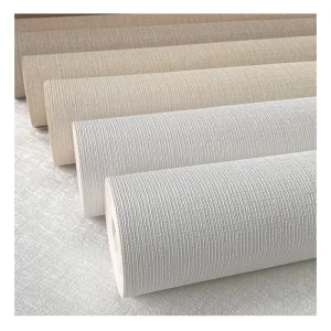 330g Heavy PVC Wallpaper Embossed Modern Simple Cloth Pattern for Office Living Room Bedroom Interior Thickened Wall for Hotel