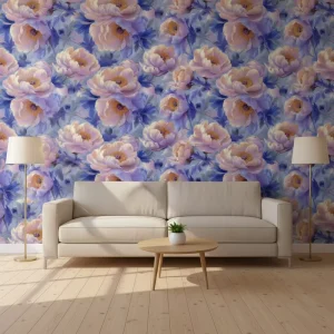3D 5D壁画定制特殊工艺生态浮雕印花壁纸壁画手绘热带植物动物壁画壁纸