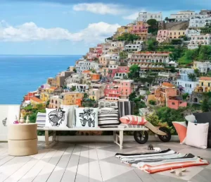 定制热带植物绿叶花卉照片壁纸3D打印手绘自然壁纸风景壁画壁纸