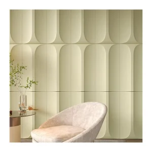 3D Acoustic PET Felt Panel Modern Design Hotel Application Decor 3D Big Wave Board Manufacturer