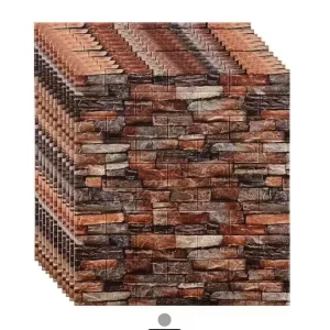 3D Brick Damask Wallpaper Peel and Stick Modern Living Room Wall Sticker for Home Decoration