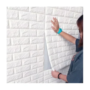 3D Brick Wall Sticker Self adhesive PE Foam Wallpaper Peel Wall Home Decoration