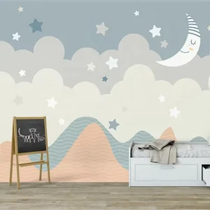 3D Child Wallpaper Self Adhesive Wallpaper Polyester Canvas Removable Reusable Peel and Sticker Eco friendly Wallpaper