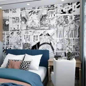 3D Customized Anime Animation Mural Pirate Ninja Bedroom Wallpaper