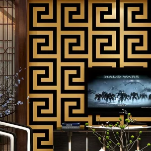 3D Effect Wallpaper Geometric Pattern Wall Decor Waterproof Self adhesive Wallpapers For Living Room Wall Decoration