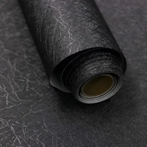 3D Embossed Black Textured Wallpaper Designs Peel and Stick Self Adhesive PVC Vinyl Silk Wall Wallpaper for Home