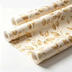 3D Embossed Ditsy Floral Wallpaper with Small Flower Patterns Waterproof Vinyl Wall Paper for Bedroom Wall Decor Peel and Stick