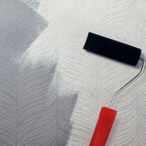 3D Embossed Horizontal and Vertical Stripes White Paintable Wallpaper for Wall Room Hallway Ceilings