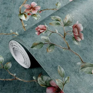 3D Embossed Self Adhesive Non-Woven Wallpaper Peel and Stick Wall Covering for Bedroom Living Room TV Background Wall Decor
