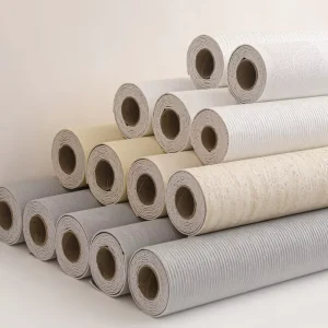 3D Embossed Wall Sticker White Gray Beige Soft Porcelain Wallpaper Self Adhesive Oil Proof Wallpaper Matte Wallpaper