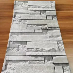 3D Floral Modern Waterproof PVC Self Adhesive Sound-Absorbing Mold-Proof Moisture-Proof Customizable Color Wallpaper Roll