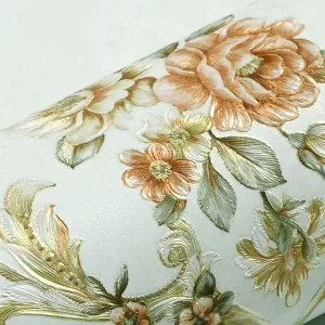 3D Flower Wallpaper AB Version Waterproof Thickened American Retro Pastoral Wall Mural for Bedroom Living Room TV Backdrop