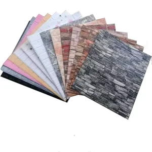 3D Foam Wall Sticker 35*30CM Self-Adhesive Waterproof Sound-Absorbing Floral Pattern Rustic Bedroom Household Entertainment