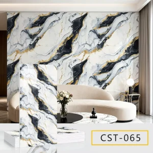 3D Foam Wall Stickers Marble Easy Installation Waterproof Durable Matte Finish Kitchen Bathroom Interior Tiles