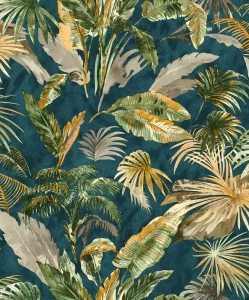 3D Geometric Modern Paper Wall Decoration Background Wallpaper Tropical Green Leaves for Bedroom Waterproof