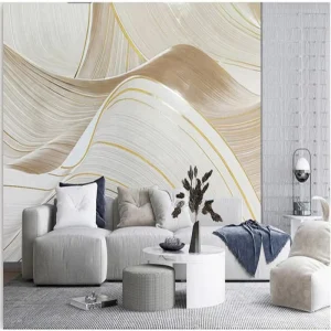 3D Geometric Modern Waterproof Fireproof Self adhesive Home Decoration Wallpapers for Kitchen Living Room & Bedroom
