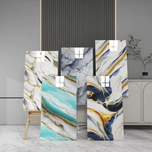 3D Geometric Self-Adhesive Wall Sticker Waterproof Peel and Stick Wallpaper for Bedroom Living Room Decor