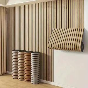 3D Grille Pattern Self adhesive Wallpaper Modern Simple Background Wallpaper Peel & Stick Wall Decor