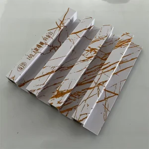 3D High Glossy Wallpapers WPC Shower Wall Panels Plastic Marble Color Wall Panels