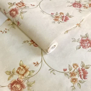 3D Home Decoration Wallpaper Non Woven Vine Flower Wallpaper Bedroom Living Room Interior Decoration Other Wallpaper