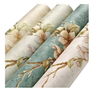 3D Home Decoration Weaving Texture White Paintable Wallpaper Non Woven Wood Vinyl Back Wallcovering Wall Paper for Walls