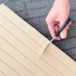 3D Leather Velvet Foam Self Adhesive Wall Panel Waterproof Peel and Stick Wallpaper for Hotel Bedroom Wall Sticker